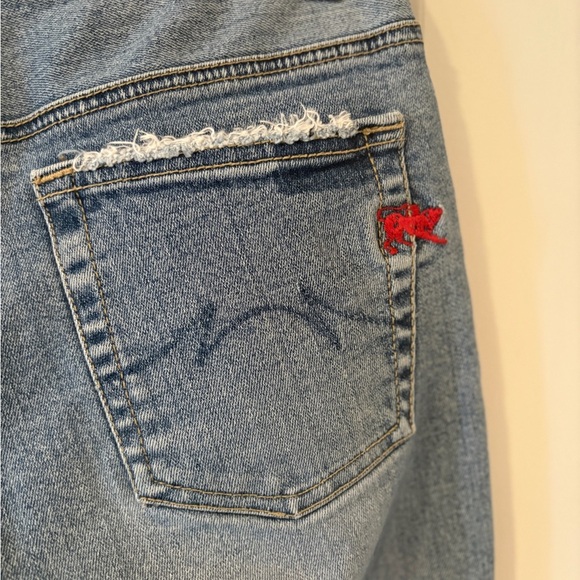 Vintage Y2K Parasuco Jeans Low Rise Boot Cut No Waist Frayed Cowgirl Jeans 30 - Picture 12 of 15